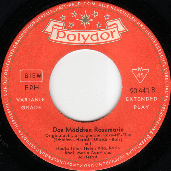 Nadja Tiller, Helen Vita, Karin Baal, Mario Adorf Und Jo Herbst -Das Mädchen Rosemarie