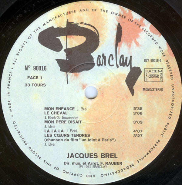 Jacques Brel -2 - La Chanson Des Vieux Amants