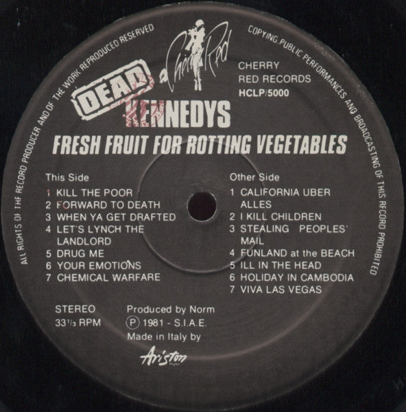 Dead Kennedys -Fresh Fruit For Rotting Vegetables