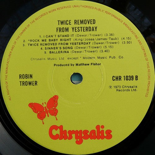 Robin Trower -Twice Removed From Yesterday