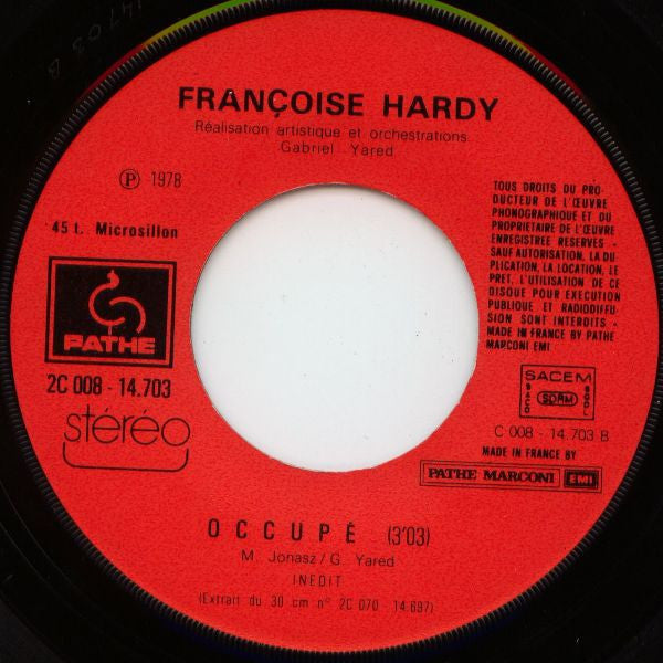 Françoise Hardy -J'écoute De La Musique Saoule