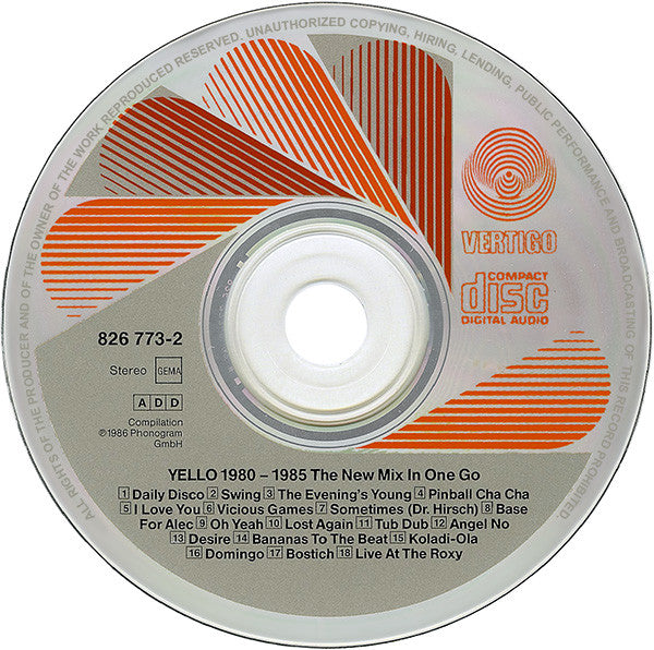 Yello -1980 - 1985 The New Mix In One Go