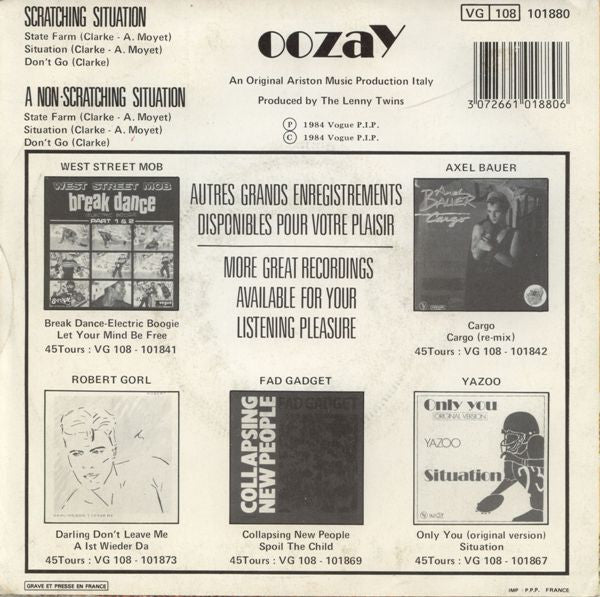 Oozay -Scratching Situation