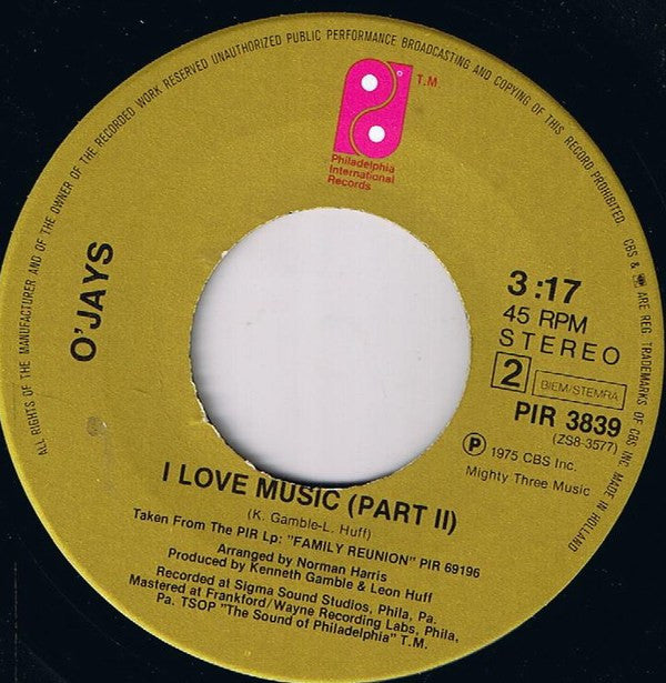 The O'Jays -I Love Music