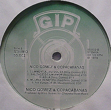 Nico Gomez & Copacabanas* -Nico Gomez & Copacabanas