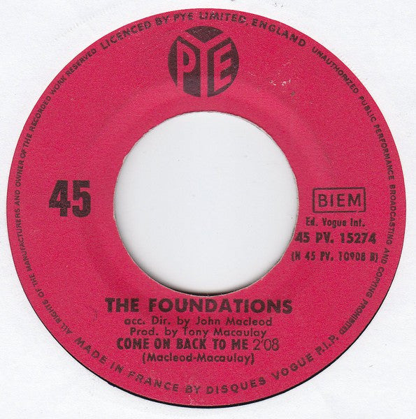 The Foundations -Baby, Now That I've Found You
