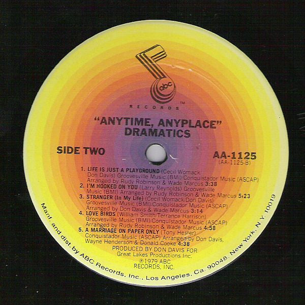 The Dramatics -Any Time Any Place