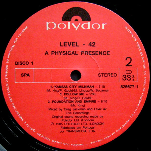 Level 42 -A Physical Presence