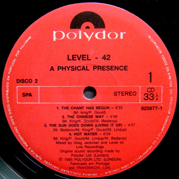 Level 42 -A Physical Presence