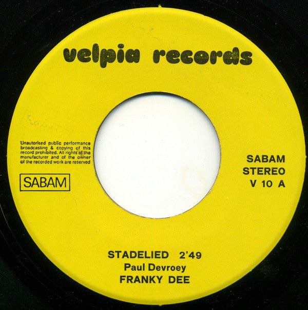 Franky Dee -Het Stadelied