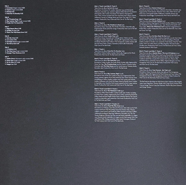 Nick Cave And The Bad Seeds* -Lovely Creatures (The Best Of Nick Cave And The Bad Seeds) (1984 – 2014)