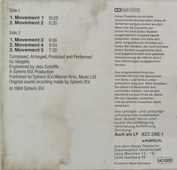 Vangelis -Soil Festivities