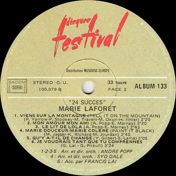 Marie Laforet* -24 Succès