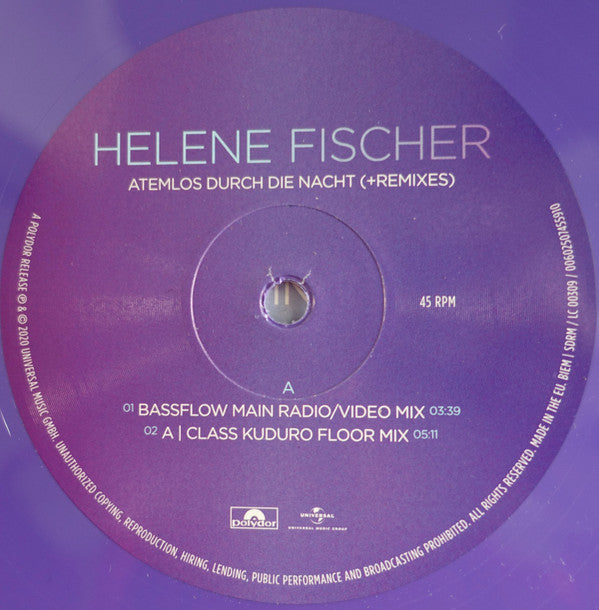 Helene Fischer -Atemlos Durch Die Nacht (+Remixes)