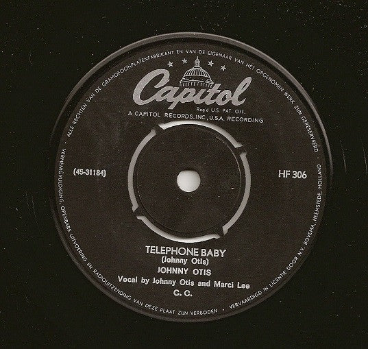 Johnny Otis -Telephone Baby / Castin' My Spell