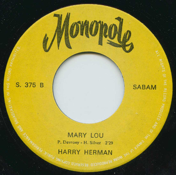 Harry Herman -Geef Me Nog 'n Laatste Kans / Mary-Lou