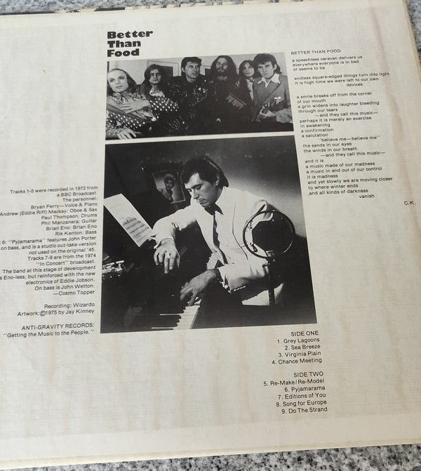 Roxy Music -Better Than Food
