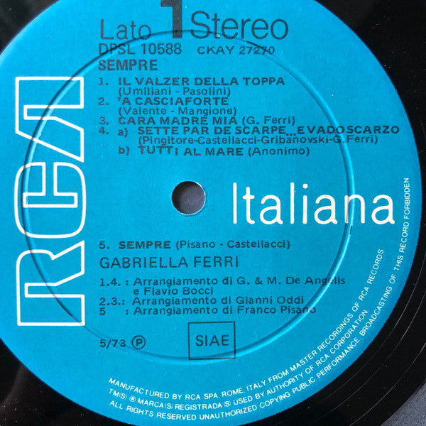 Gabriella Ferri -Sempre