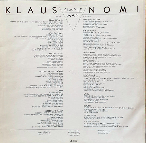 Klaus Nomi -Simple Man