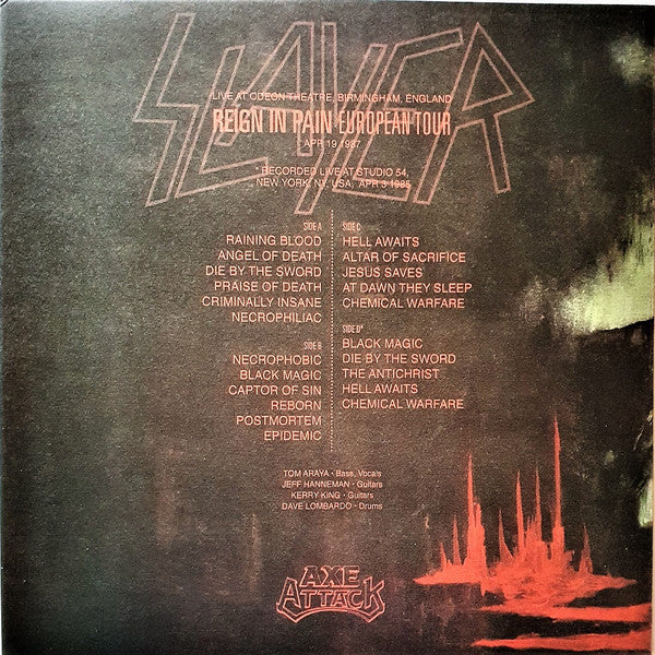 Slayer -Reign in Pain European Tour