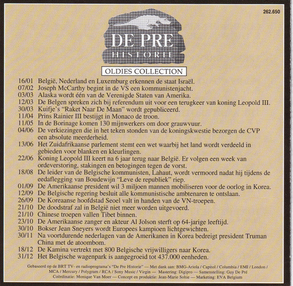 Various -De Pre Historie 200 Original Hits 1950-1959
