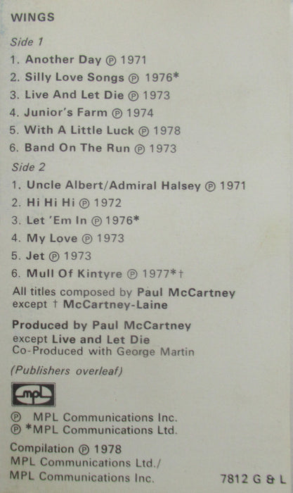 Wings (2) -Wings Greatest