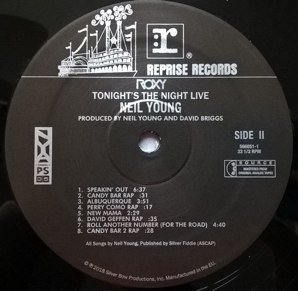 Neil Young -Roxy (Tonight's The Night Live)