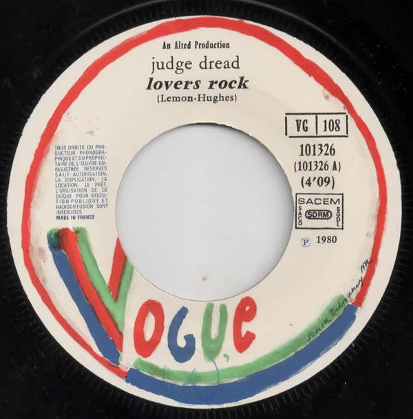 Judge Dread -Lover's Rock / Ska Fever