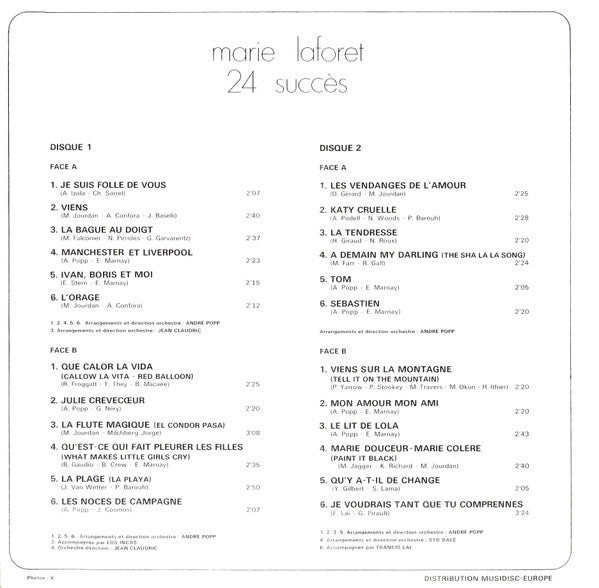 Marie Laforet* -24 Succès