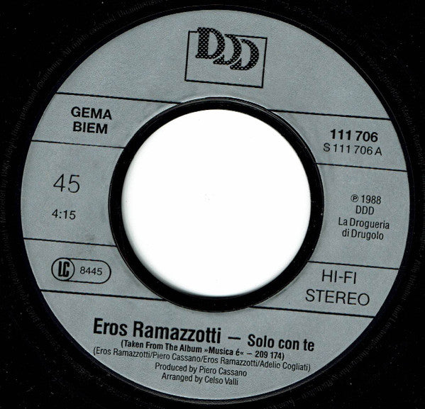 Eros Ramazzotti -Solo Con Te