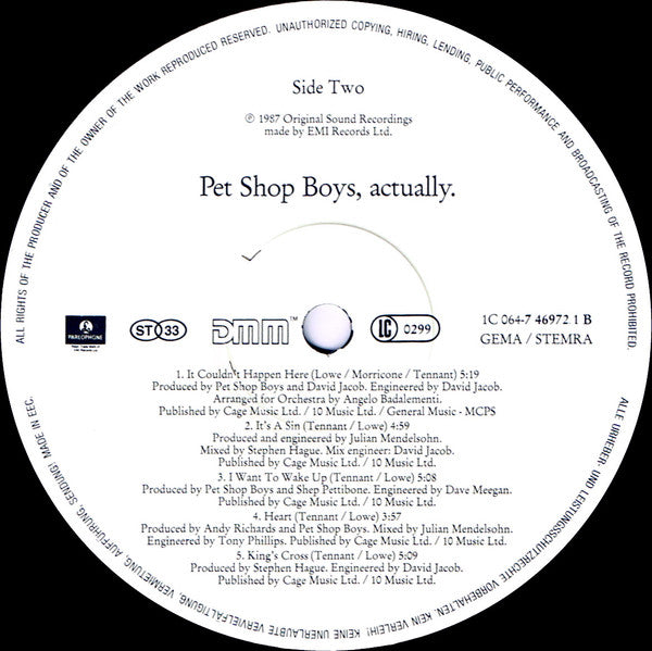 Pet Shop Boys -Actually