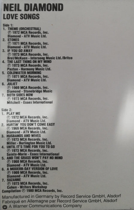 Neil Diamond - Love Songs
