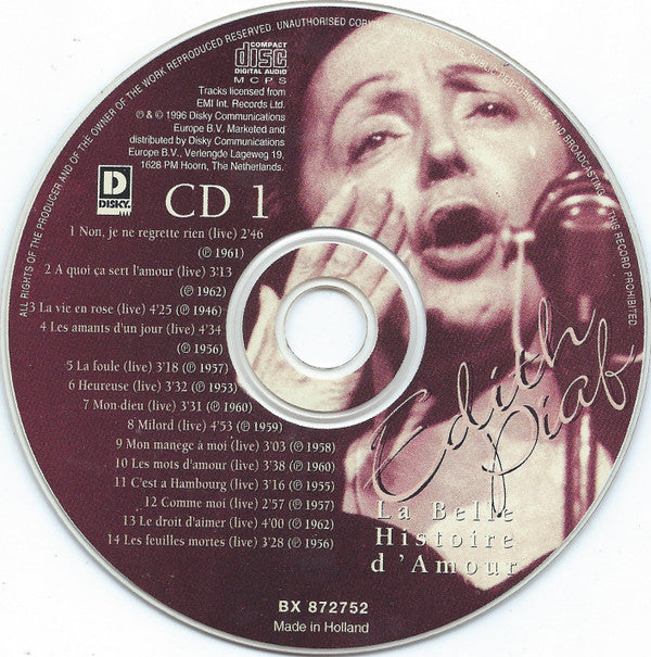 Edith Piaf -La Belle Histoire D'Amour