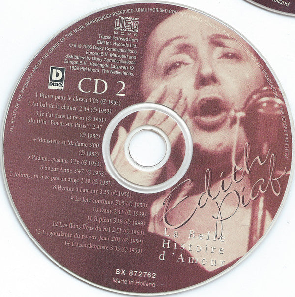 Edith Piaf -La Belle Histoire D'Amour