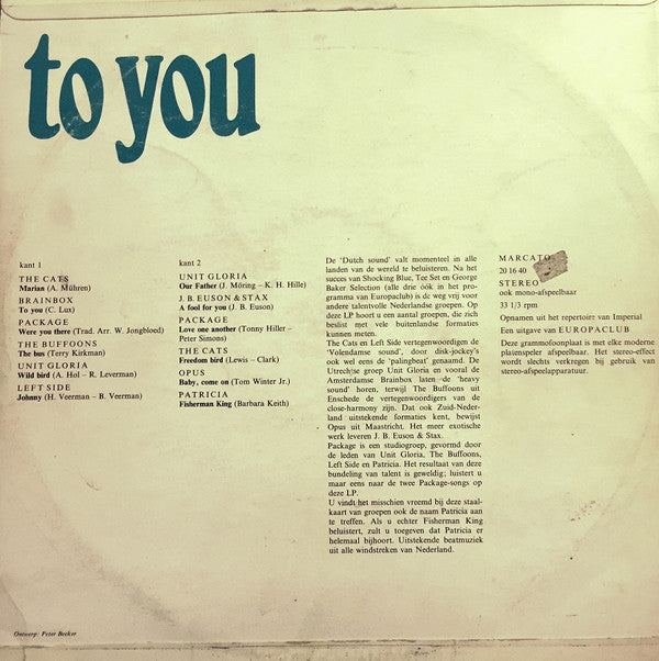 Various -To You