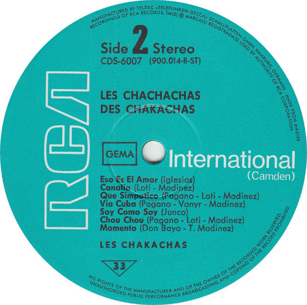 Les Chakachas* -Les Chachachas Des Chakachas
