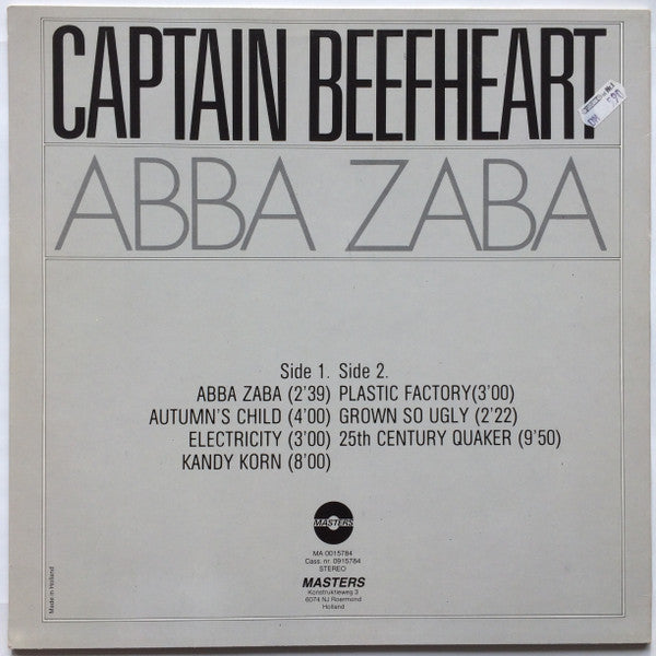 Captain Beefheart -Abba Zaba