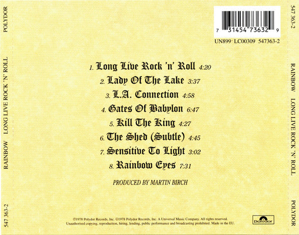 Rainbow -Long Live Rock 'N' Roll