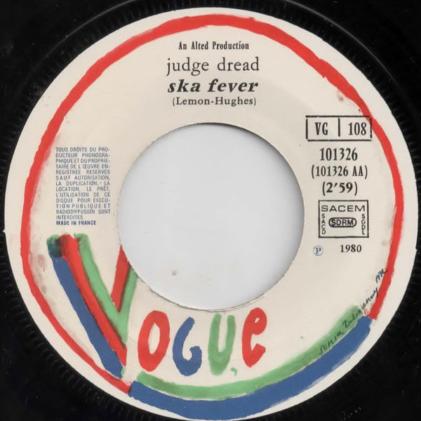Judge Dread -Lover's Rock / Ska Fever