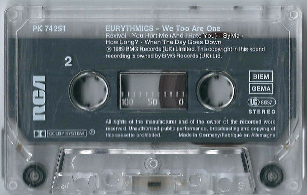 Eurythmics -We Too Are One