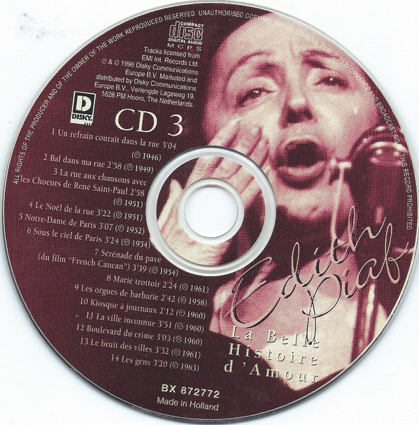 Edith Piaf -La Belle Histoire D'Amour