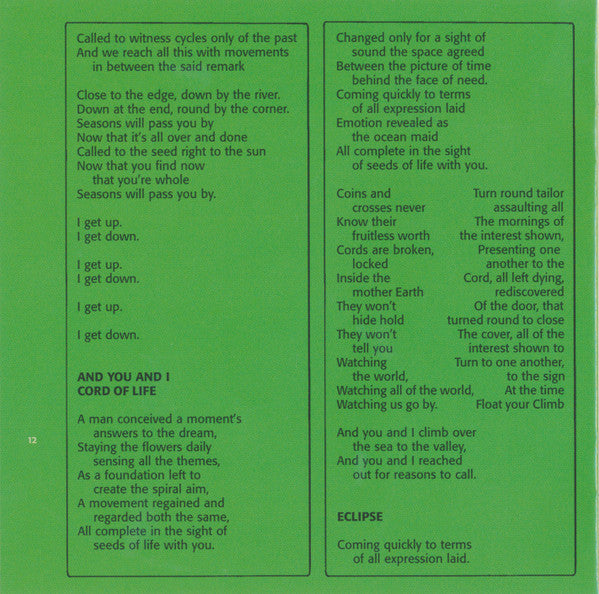 Yes -Close To The Edge