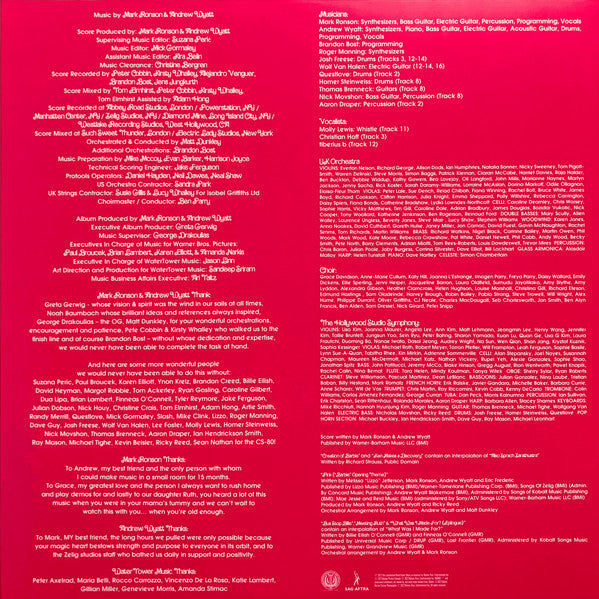 Mark Ronson, Andrew Wyatt -Barbie (Score From The Original Motion Picture Soundtrack)