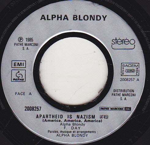 Alpha Blondy -Apartheid Is Nazism