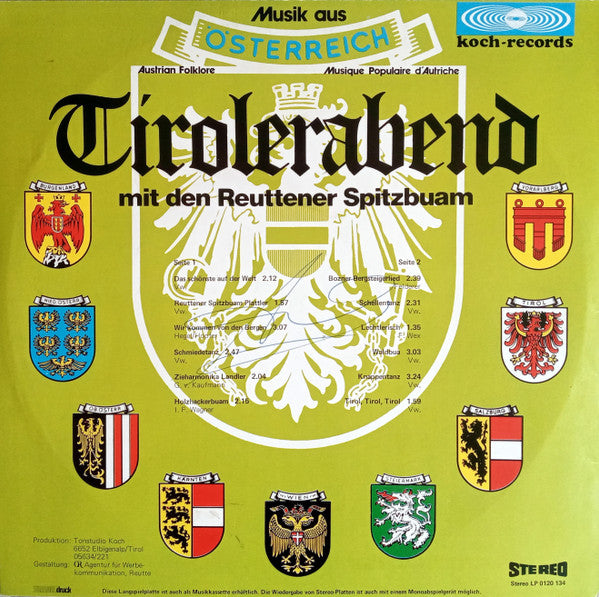 Reuttener Spitzbuam -Tirolerabend Mit Den Reuttener Spitzbuam