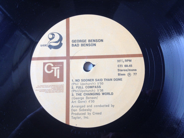 George Benson -Bad Benson