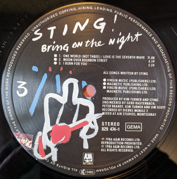 Sting - Bring On The Night