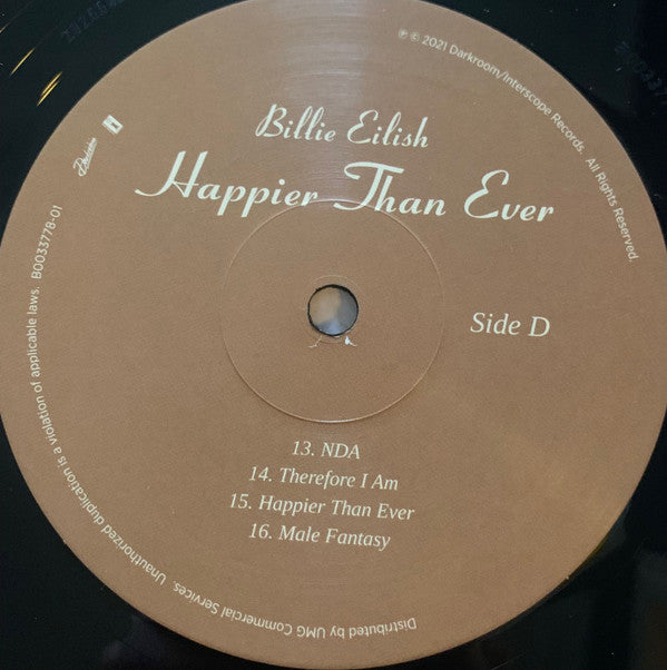 Billie Eilish -Happier Than Ever