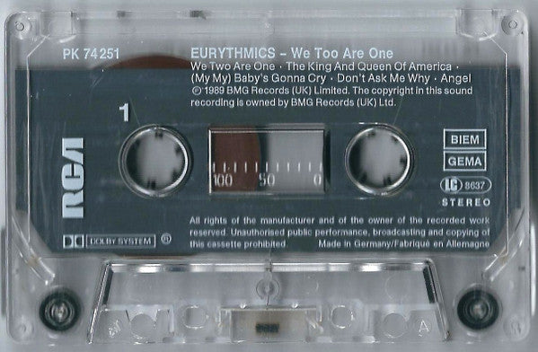 Eurythmics -We Too Are One
