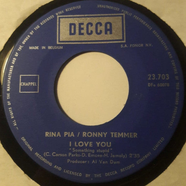 Rina Pia / Ronny Temmer -I Love You